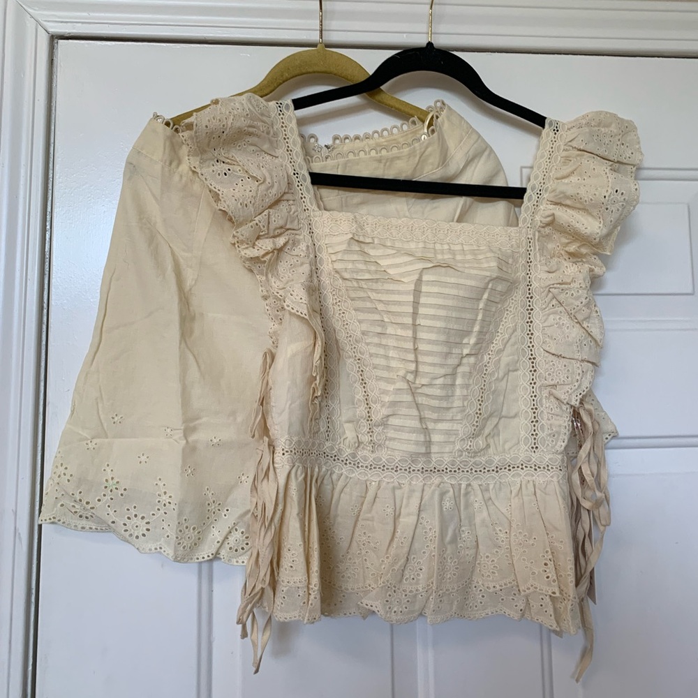 Cottagecore Fairycore boho Vintage inspired eyelet Two Piece Set NWT 🌴